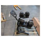 Echelon Adjustable Dumbbells 752 Set with Stand