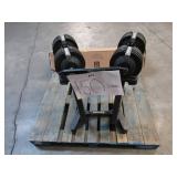 Echelon Adjustable Dumbbells 752 Set with Stand