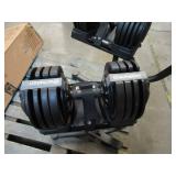 Echelon Adjustable Dumbbells 752 Set with Stand