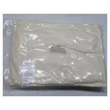 NEW Pair of Throw Pillows with Wooden Buttons - Cream