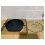 Calphalon Premier 7 Quart Sauteuse Pan with Lid, Hard-Anodized Nonstick Cookware