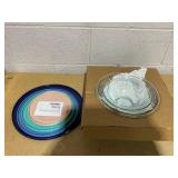 4PCS Pyrex Mixing Bowl Set with Assorted Lids