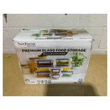 16PCS Sedona Glass Food Storage Container Set