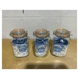 LOT OF 3 Kilner Jar Square Clip Top 2 Litre