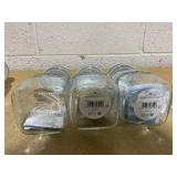 LOT OF 5 Kliner Glass Jars