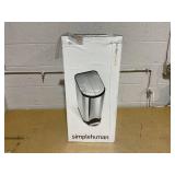 simplehuman 30 Liter Brushed Stainless Steel Butterfly Step Trash Can