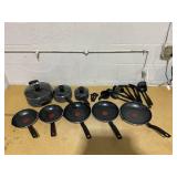 18PCS T-fal Initiatives Non-Stick Pots and Pans Cookware Set