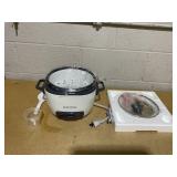 BLACK+DECKER 16-Cup Rice Cooker, 8-Cup Uncooked Rice, Steaming Basket, Removable Non-Stick Bowl