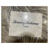 4PCS Full/Queen Tommy Bahama Raffia Palms Brown Botanical Cotton Queen Comforter Set