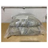 4PCS Full/Queen Tommy Bahama Raffia Palms Brown Botanical Cotton Queen Comforter Set