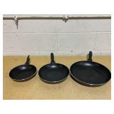 3PCS Food Network Frypan Set