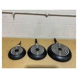 3PCS Food Network Frypan Set