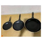 3PCS Food Network Frypan Set