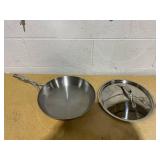 Anolon Nouvelle Stainless Steel 12" Frying Pan with Lid