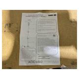 Metropolis Floor Lamp Black - Adesso: Contemporary Double Socket 300W