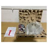 Metropolis Floor Lamp Black - Adesso: Contemporary Double Socket 300W