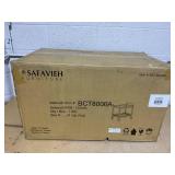 Safavieh Home Collection Ingrid Chrome and Tempered Glass 2-Tier Rectangle Bar Cart