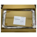 Safavieh Home Collection Ingrid Chrome and Tempered Glass 2-Tier Rectangle Bar Cart