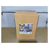 5PCS King/Cal King Intelligent Design Dorsey Comforter Reversible Flower Floral Botanical Printed Ultra-Soft Brushed All Season Bedding-Set