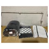 5PCS King/Cal King Intelligent Design Dorsey Comforter Reversible Flower Floral Botanical Printed Ultra-Soft Brushed All Season Bedding-Set