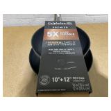 2PCS Calphalon Premier Hard-Anodized Nonstick Frying Pan Set, 10-Inch and 12-Inch Frying Pans