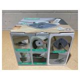 True & Tidy True Clean Spin Mop & Bucket System  Dual Compartment Design for Clean & Dirty Water, 360° Swivel Mop Head