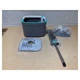 True & Tidy True Clean Spin Mop & Bucket System  Dual Compartment Design for Clean & Dirty Water, 360° Swivel Mop Head