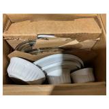10PCS Corningware French White Bakeware Set