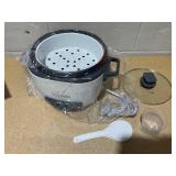 BLACK+DECKER 16-Cup Rice Cooker, 8-Cup Uncooked Rice, Steaming Basket, Removable Non-Stick Bowl, One Touch, Keep Warm