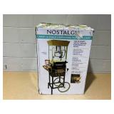 Nostalgia Vintage Professional Popcorn Cart 8-Ounce Kettle - 53 Inches Tall
