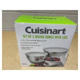3PCS Cuisinart Mixing Bowl Set, Stainless Steel