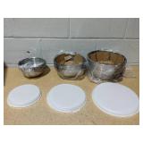 3PCS Cuisinart Mixing Bowl Set, Stainless Steel