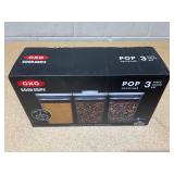 3PCS OXO Good Grips Small Square Short POP Container Set
