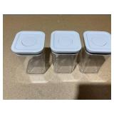 3PCS OXO Good Grips Small Square Short POP Container Set