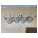 12PCS Anchor Hocking Honeycomb 16oz Drinking Glass Set