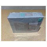 4PCS Twin Size Kaycie Gray Microfiber Sheet Set