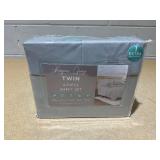4PCS Twin Size Kaycie Gray Microfiber Sheet Set