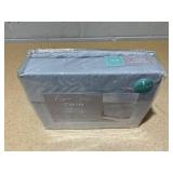 4PCS Twin Size Kaycie Gray Microfiber Sheet Set