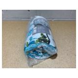 3PCS Full/Queen VCNY Home Eiffel Blue Parisian Floral Reversible Quilt Set