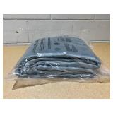 Anti-Anxiety Grey/Grey Reversible Polyester Weighted Blanket