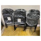 8PCS Cosco Black Residential Standard Folding Chair with Solid Seat ( Indoor or outdoor )