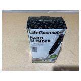 Elite Gourmet EHB1015 Immersion Hand Blender 500 Watts 2 Speed Mixing with Stainless Steel Blades