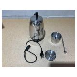 Farberware 8-Cup, Black Percolator, Stainless Steel, FCP280