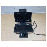 Cuisinart Round Flip Belgian Waffle Maker, Black/Silver