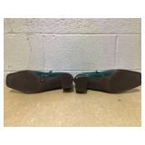 INC Womens Green Dasha Square Toe Booties