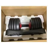 FitRx SmartBells Set, Pair of Quick Select Adjustable Dumbbells, 5-52.5 lbs.