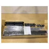 Honey-Can-Do Adjustable Rolling Metal Double Clothes Rack GAR-09375 Chrome