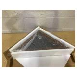 HBCY Creations Rustic Flag Case - SOLID WOOD Military Flag Display Case for 9.5 x 5 American Veteran Burial Flag, Wall Mounted Burial Flag Frame