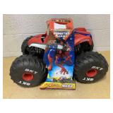 Monster Jam Marvel Mega Spider-Man RC Monster Truck, All-Terrain, Over 2 Feet Long, 1:6 Scale, Super Hero Kids Toys for Boys and Girls Ages 4 and Up
