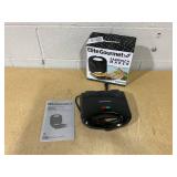 Elite Gourmet ESM2207# Sandwich Panini Maker Grilled Cheese Machine, Tuna Melt Omelets Non-stick Surface, 2 Slice, Black